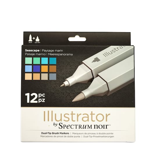 Spectrum Noir&#x2122; Illustrator Seascape Dual-Tip Brush Markers